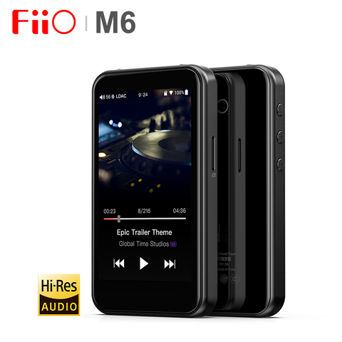 FiiO M6 Hi-Res basado en Android reproductor de música con aptX HD tecnología LDAC HiFi Bluetooth audio/DAC USB, soporte DSD y WiFi/juego de aire ► Foto 1/6