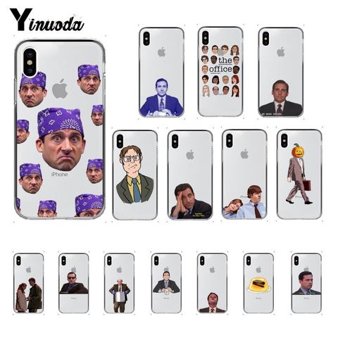 Michael Scott-funda de teléfono de la Oficina para iPhone, carcasa con divertido Humor, 11 pro, XS, MAX, 8, 7, 6, 6S Plus, X, 5, 5S, SE, XR, novedad ► Foto 1/6