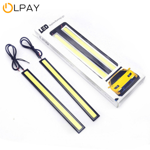 Luces de circulación diurna de coche COB DRL LED del coche Universal lámparas para luces exteriores Auto impermeable lámpara Led DRL tamaño 17cm ► Foto 1/6