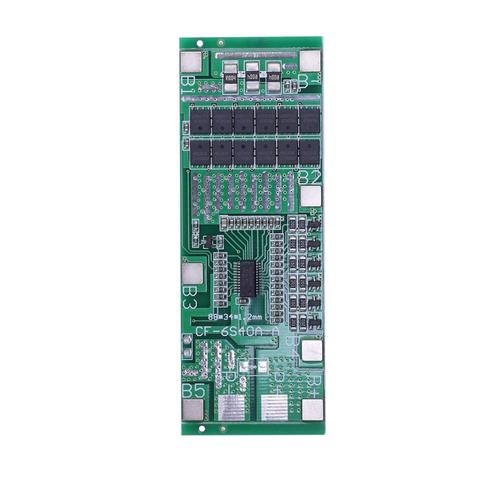 Batería de litio de iones de litio para patinete eléctrico, panel de iluminación Solar BMS PCB con Balance, 24V, 6S, 40A, 18650 ► Foto 1/6