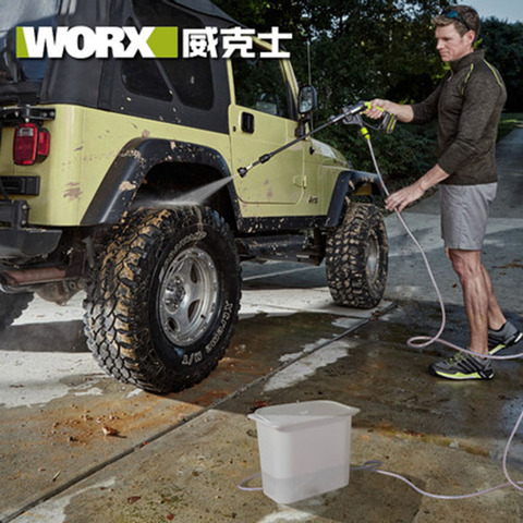 Herramienta profesional WORX 20V de la batería de litio de limpiador de alta presión WU629 autocebante de coche portátil de lavado de alta presión del arma de agua ► Foto 1/2