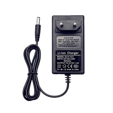 Cargador de batería de litio para taladro eléctrico, destornillador de mano Universal con enchufe europeo/estadounidense, CC de 16,8 V y 18V, color negro ► Foto 1/5