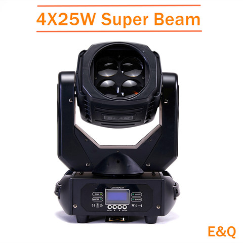 Luz súper beam para efectos de iluminación perfectos, lámpara led de cabeza móvil de 4x25W para DJ, discotecas y fiestas, envío rápido ► Foto 1/6