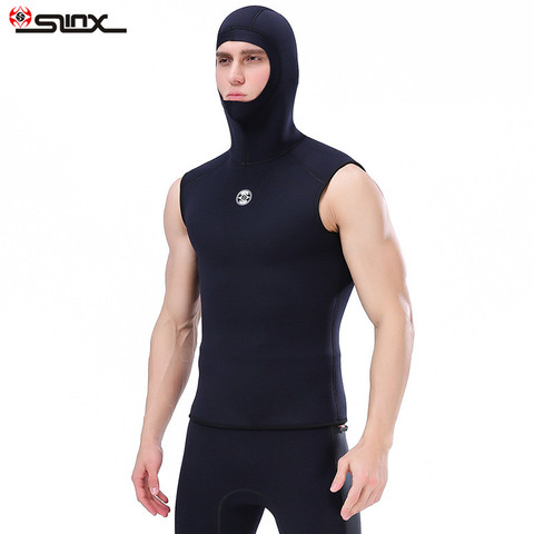 Traje buceo chaleco con capucha Slinx de neopreno de 3MM para hombre, traje de buceo ► Foto 1/5