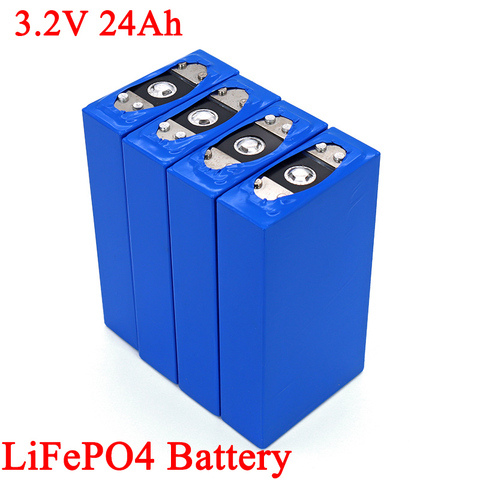 Batería de fosfato LiFePO4 de gran capacidad, 3,2 V, 24Ah, 24000mAh, modificación de baterías de motor de coche eléctrico para motocicleta ► Foto 1/6