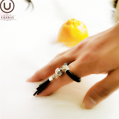 UKEBAY 2022 nueva borla anillos a la moda joyería mujeres diseñador anillos de lujo Bohemia accesorios de boda anillo de goma Meterial regalos ► Foto 1/6