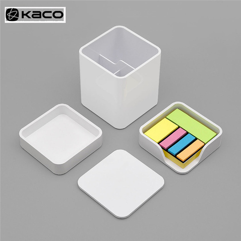 Caja de almacenamiento de escritorio KACO LEMO, caja de notas, caja de producto 3 en 1, montaje de diseño Simple gratis para oficina Fam ► Foto 1/6