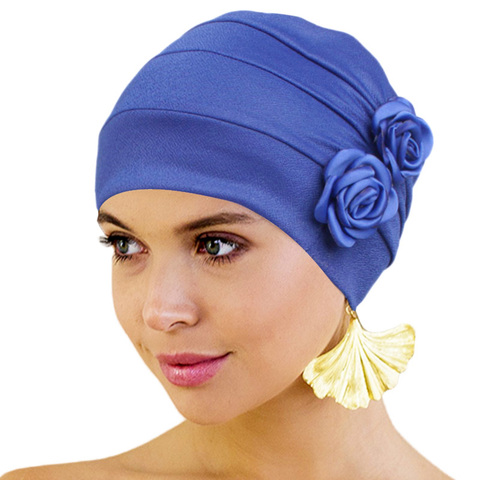 Gorro de quimio para mujer, turbante Floral, gorros para pérdida de Hiar, gorro de quimio para cáncer, pañuelo de mujer, cubierta de cabeza musulmana, nueva moda ► Foto 1/6