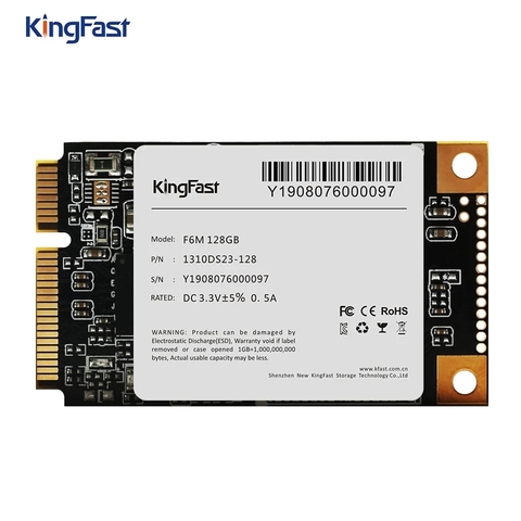 KingFast-disco duro interno para ordenador portátil y notebook, mSATA SSD de 128gb, 256gb, 512GB, 1TB, 2TB, 3x5cm, tamaño medio, pequeño ► Foto 1/6