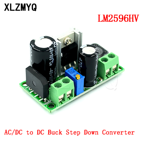 Módulo convertidor reductor de CA/CC a CC, LM2596HV, 3v, 3,3 V, 5V, 6V, 9V, 12V, 15V, 24V de CC, 5V-50V, reductor ajustable, fuente de alimentación 3A ► Foto 1/3