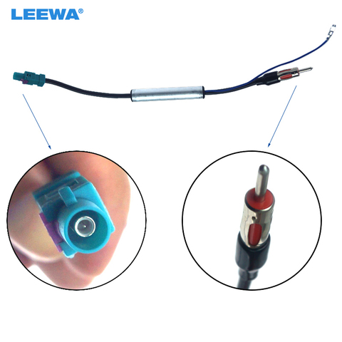 LEEWA Auto accesorios Radio instalación hombre adaptador de antena para Audi/VW/BMW Ford/Citroen/Chrysler # CA4791 ► Foto 1/6