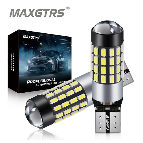 2x de alta potencia T10 194, 920, 912, 921, 168 LED Canbus extrema brillante 54 SMD Chip 3014 bombillas de coche aparcamiento respaldo reverso luces ► Foto 1/6