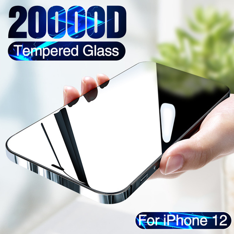 20000D vidrio templado de cubierta completa para iPhone 12 mini Protector  de pantalla para iPhone 12 Pro Max Protector de pantalla iPhone 12 película  de vidrio - Historial de precios y revisión