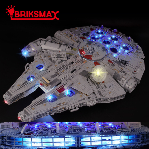 BriksMax-Kit de iluminación para Star Wars, juego de bloques Ultimate Millennium, halcón (no incluye el modelo), 75192 ► Foto 1/6