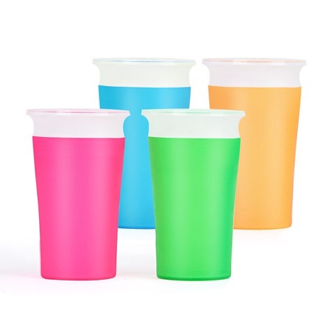 1PC 360 bebé tazas se pueden girar magia taza de aprendizaje copa a prueba de fugas niño taza de agua de botella de 260ML Copos ► Foto 1/6