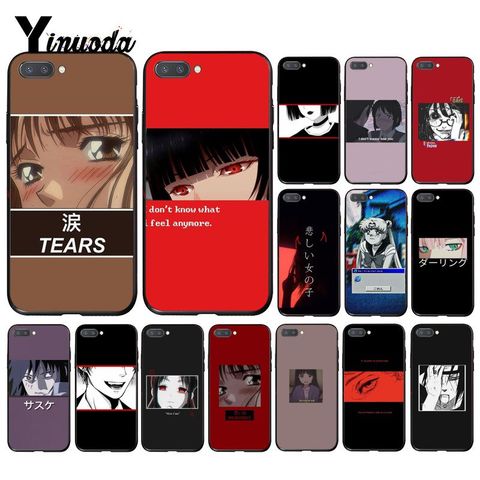 Yinuoda triste Anime japonés estética funda del teléfono para Huawei Honor 8A 8X 9 10 20 Lite 7A 5A 8A 7C 10i 9X 7A Pro 8C jugar ► Foto 1/6