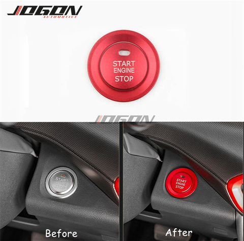 Uds rojo para Hyundai Elantra AD/Avante 2017-2022 para Hyundai ix35 2022 accesorios botón de arranque y parada de motor anillo recorte cubierta ► Foto 1/6