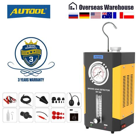 AUTOOL-generador de humo SDT202 SDT206 para coche, Detector de fugas, diagnóstico, reparación de automóviles, 12V ► Foto 1/6