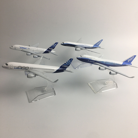 JASON TUTU-modelo Original airbus a380 Boeing 747, modelo de avión, avión fundido a presión, modelo de Metal 1:400, avión, juguete para regalo, colección ► Foto 1/6