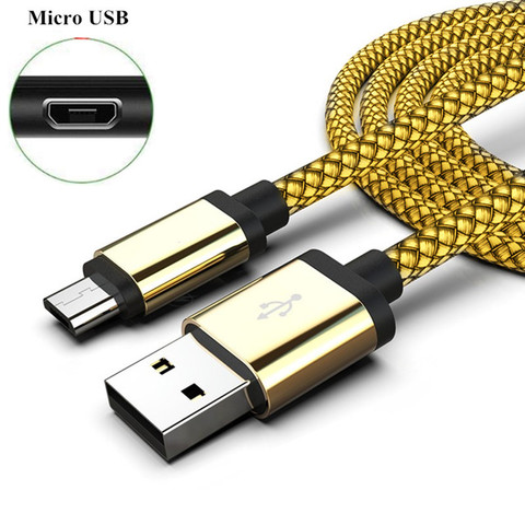 1/2/3 metros Micro Cable USB de teléfono Android Cable de cargador Kabel Micro USB de carga de Cable para Xiaomi Redmi 5 Plus 7A 7 6 6A S2 ► Foto 1/6