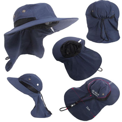 Gorro Boonie con solapa para pesca, senderismo, Safari, para exteriores, con visera, estilo informal, novedad de verano ► Foto 1/6