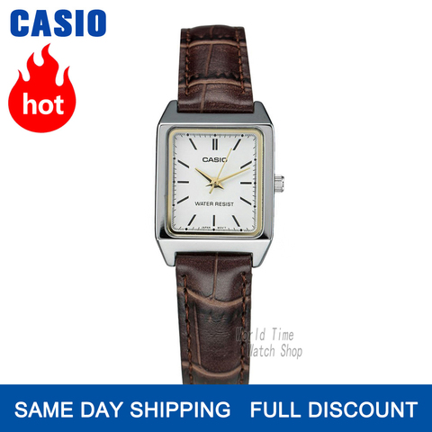 Casio WatchUhr frauen Luxus Marke Analog Leder Platz zifferblatt frauen Armbanduhr Weibliche Quarz Uhr часы женские reloj mujer relogio feminino zegarek damski montre femme relojes para mujer bayan kol saati zegarki ► Foto 1/6