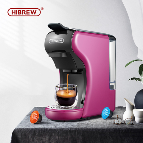 HiBREW-cafetera expreso 3 en 1 de 19 Bar, cápsula múltiple, compatible con cápsula Dolce gusto Nespresso ► Foto 1/6