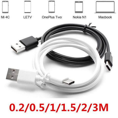 0,2/0,5/1/1/5/2/3M TYPC-C USB Cable de datos de carga rápida para Samsung S10 S20 para huawei P20 30 40 ► Foto 1/6