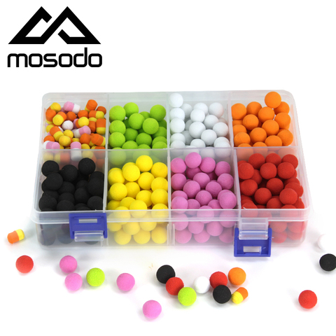 Mosodo carpas de pesca Pop Ups cuentas flotantes Boilies EVA PVA pop-up carnada señuelos de cebo coloreados en una caja ► Foto 1/6