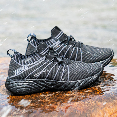 ONEMIX-Zapatillas deportivas transpirables para hombre y mujer, calzado deportivo resistente al agua para caminar al aire libre, DMX, color negro, 2022 ► Foto 1/6