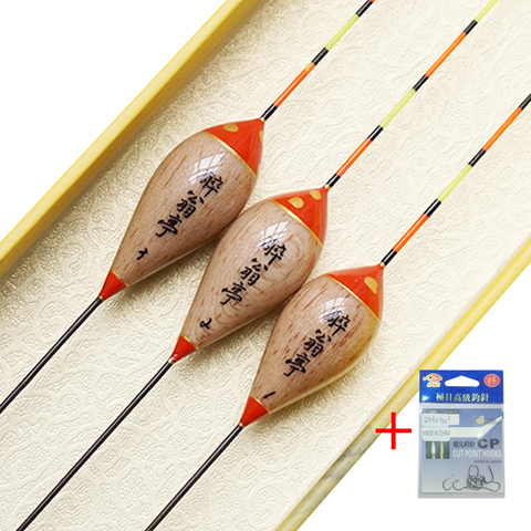 3 unids/lote de alta calidad Balsa flotadores de Pesca de madera Flotador Pesca 1-3 # tapón Bobbers accesorios de Pesca herramientas aparejos (A-011) ► Foto 1/6