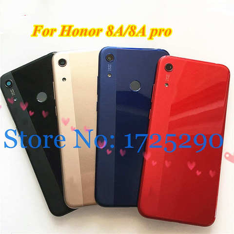 Funda de batería trasera para móvil, carcasa para Huawei Honor 8A pro JAT-LX1 AL00 LX3 L21 L41, 6,09