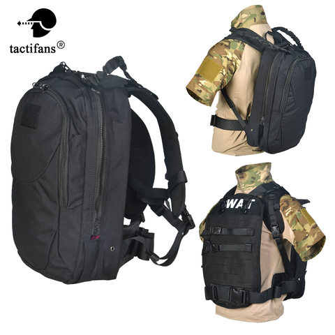 Mochila táctica balístico, armadura oculta, paquete de respuesta rápida, chaleco a prueba de balas, Correa Molle de corte láser, accesorios de Paintball ► Foto 1/6