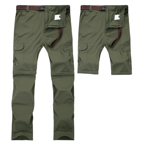 Pantalones militares de carga desmontables de verano de secado rápido transpirable pantalones masculinos Joggers ejército bolsillos impermeables tácticos pantalones 7XL ► Foto 1/6