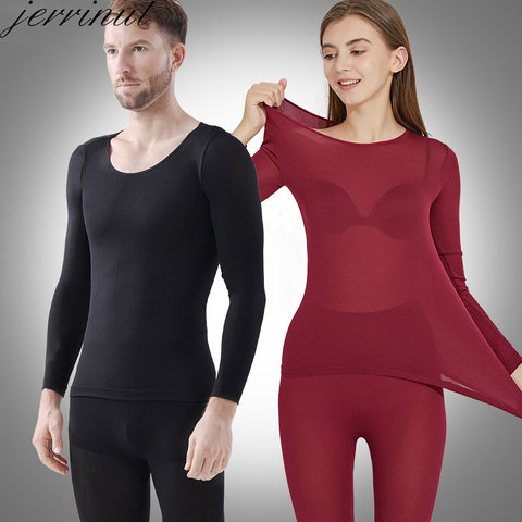 Jerrinut-ropa interior térmica para hombre y mujer, conjunto de ropa interior térmica, ropa interior térmica para invierno ► Foto 1/6