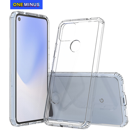 Funda para Google Pixel 5 4 XL, cubierta 4A 5G 3 Pixel 3A XL, cristal transparente resistente a los golpes, parte trasera dura, delgada, bolsa de fundas de teléfono ► Foto 1/6