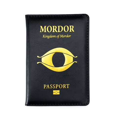 Cubierta de pasaporte de la sombra de la tierra media de Mordor, accesorios de viaje, regalos familiares, soporte para pasaporte ► Foto 1/6