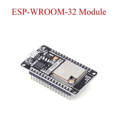 ESP-WROOM-32 ESP-32S ESP32D ESP-32U Bluetooth y WIFI CPU de doble núcleo con bajo consumo de energía MCUDevelopment Junta 30Pin/38Pin ► Foto 1/1