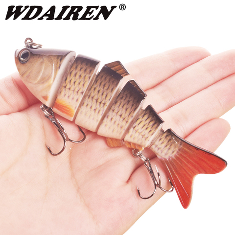 Luminoso de Señuelos de Pesca para Dropshipping. Exclusivo. Multi articulado Swimbait 6 7 segmento Wobblers Pike abordar para Bass trucha señuelo Crankbait ► Foto 1/6