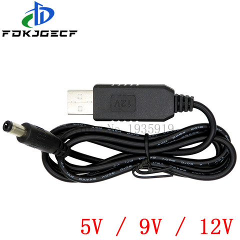 Cable de alimentación USB de 5v CC a 9v/12v, módulo de aumento, Cable Adaptador convertidor Usb, enchufe de 2,1x5,5mm ► Foto 1/2