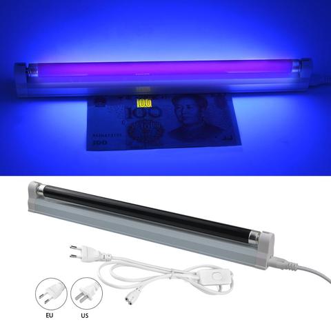 Blacklight-Barra de luz UV azul, lámpara de tubo T5, 110V, 220V, Bombilla ultravioleta fluorescente CFL, lámparas violetas para detección de escenario ► Foto 1/6