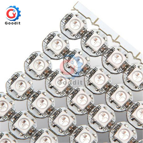 50 Uds DC 5V 3MM x 10MM x 10MM WS2812B SMD RGB LED Mini placa PCB 5050 Chip construido en IC-WS2812 de calidad superior de color de las luces ► Foto 1/5