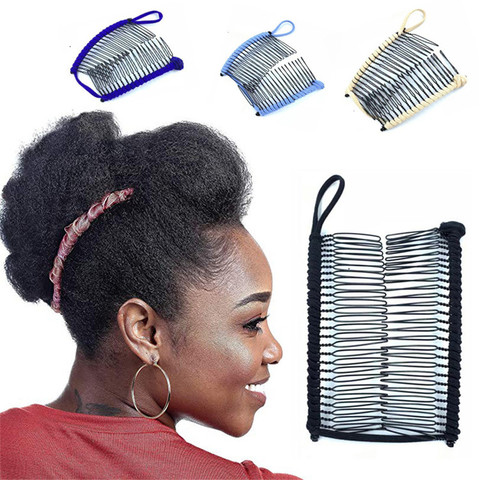 Horquillas de pelo de plátano para mujer, peine extensible, accesorios para el cabello, Clip profesional para el cabello, inserto de Peine mágico, agarres para el cabello ► Foto 1/6