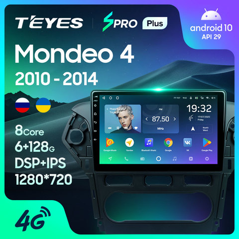 TEYES SPRO Plus para Ford Mondeo 4 2010 - 2014 auto Radio Multimedia reproductor de vídeo de navegación Android 10 2din 2 din dvd ► Foto 1/6