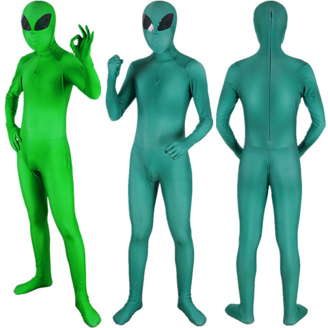 Traje Unisex ET Alien para niños y adultos, juego de rol disfraz Zentai, monos, utillaje de Halloween ► Foto 1/6