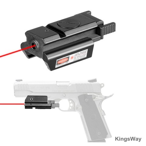Caza Mini punto rojo compacto mira láser con montaje Picatinny para pistola ► Foto 1/6