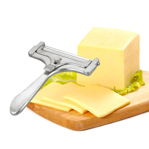 Rebanador de queso ajustable, cortador de mantequilla de queso antiadherente, raspador de cocina duradero, utensilios, rallador de queso de aluminio, herramienta de cocina ► Foto 1/6