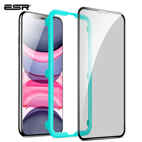 ESR de privacidad de vidrio templado para iPhone 11 Pro Max XR X XS X MAX 8 7 Plus Protector de pantalla Anti-espía película de vidrio Anti Glare de vidrio ► Foto 1/6