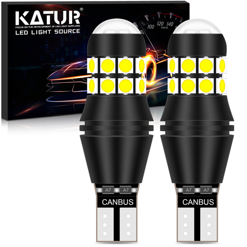 Katur 2000lm T15 W16W LED Canbus 921 cuña 912 bombilla inversa Exterior del coche de la lámpara 6500K blanco de alta potencia súper brillante ► Foto 1/6