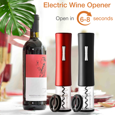 Abridor de botellas automático, abridor de vino tinto eléctrico, cortador de aluminio, accesorios de cocina, abridor de vino recargable ► Foto 1/6